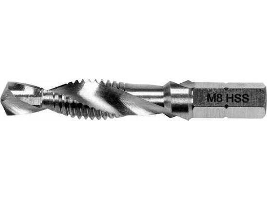 Yato `Porakierteitys M2 HSS, M8 HEX 1/4", dl. 51 mm