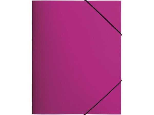 Pagna Basic Trend - 3-fliksmappe - bokryggbredde: 5 mm - for A4 (210 x 297 mm) - mørk rosa