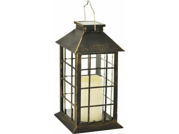 VOLTENO solcellelampe LANTER, patinert
