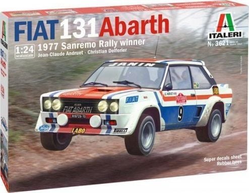 1:24 Fiat 131 Abarth 1977 San Remo Rally-vinner