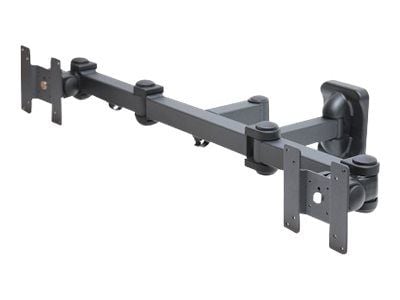 Neomounts FPMA-W960D - Brakett - full bevegelse - for 2 LCD-skjermer - svart - skjermstørrelse: 10"-27" - veggmonterbar