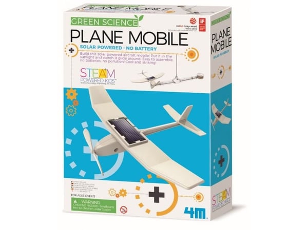 4M Solar Plane Mobile, robotti, valkoinen, aurinko, 24 mm, 22 mm, 6 mm