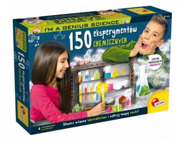 Lisciani Im A Genius - vitenskapssett 150 kjemiske eksperimenter