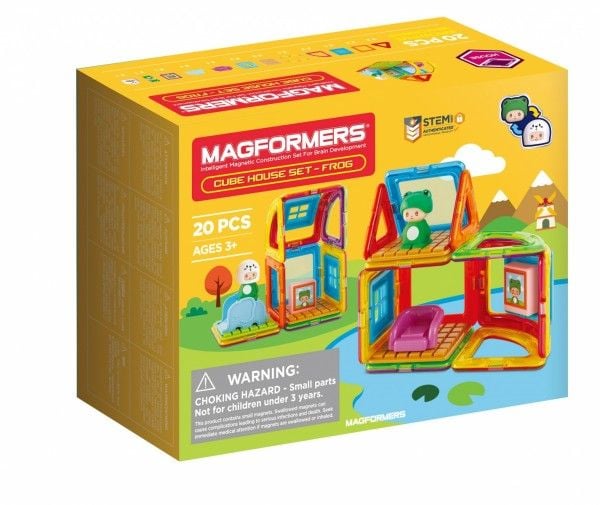 Magformers Cube House magnetiske blokker - Frosk