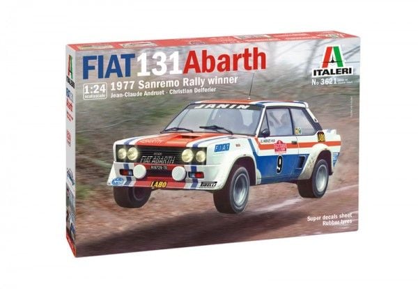 1:24 Fiat 131 Abarth 1977 San Remo Rally-vinner