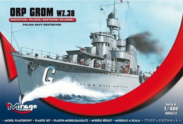 Mirage ORP GROM wz 38-veneen malli