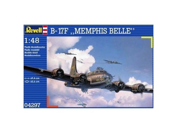 Revell 4297, Luftfarkostmodell med fast vinge, Monteringssats, 1:48, Boeing B-17, Alla, Plast