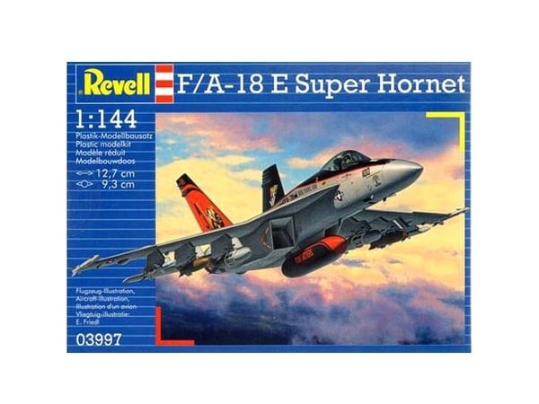 Revell F/A-18E Super Hornet, Modellfly, Monteringssett, 1:144, F/A-18E Super Hornet, Hankontakt, Plast
