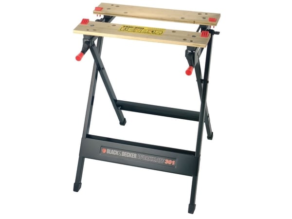 Black & Decker WM301-XJ, Bärbar arbetsbänk, Bamboo, Stål, Svart, 160 kg, 341 mm, 760 mm
