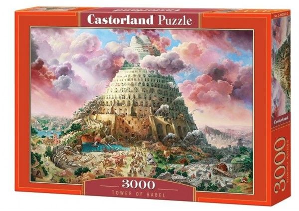 Castorland Tower of Babel 3000 pcs, 3000 kpl, Maisema, 9 vuosi/vuosia