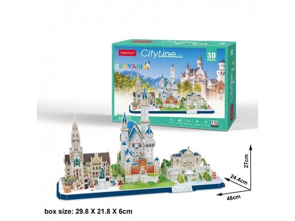 Cubicfun Puzzle 3D Kaupunki Line Bavaria