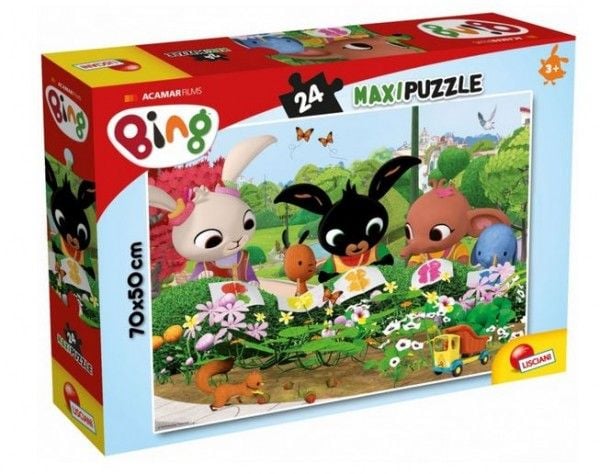 Lisciani puslespill Maxi 24 deler Bing - Naturobservasjon