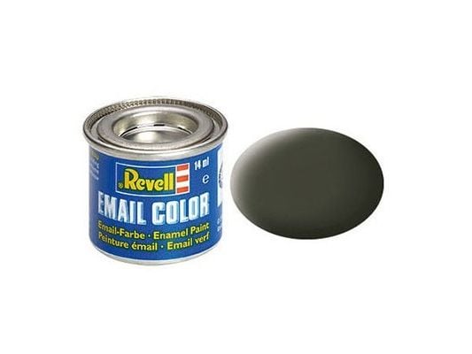 Emaljfärg 14 ml olivgul matt
