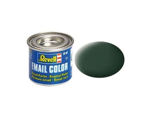 Emalje 14 ml mørkegrønn matt RAF