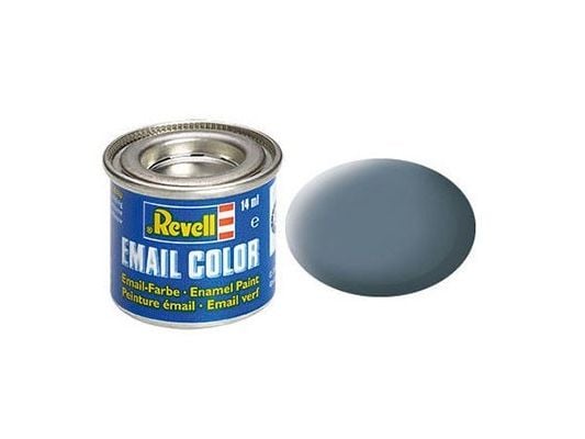 Enamel 14 ml gråblå matt