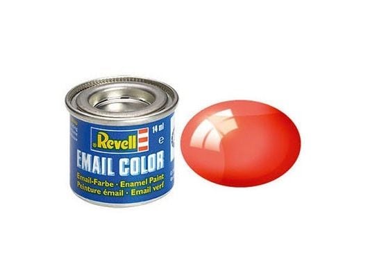 Emalj 14 ml röd transparent