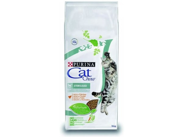 Purina Cat Chow Sterilized, Voksen, Kylling, 15 kg