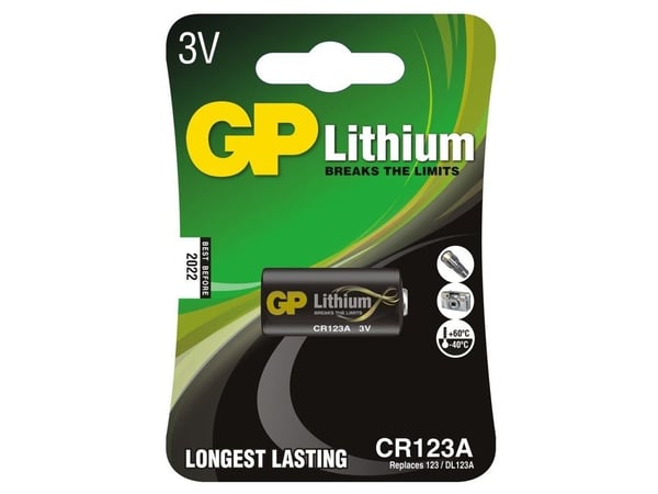 GP Photo Lithium - Batteri CR123A - Li