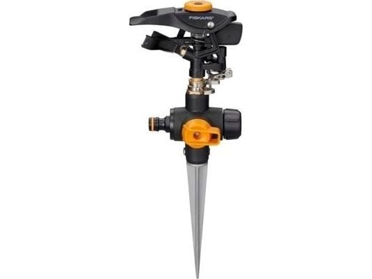 Fiskars 1027029, Pulserende sprinkler, 500 m², Svart, Oransje