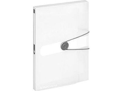 herlitz oppsamlingsboks easy orga to go, DIN A5, hvit transp. PP-film, fyllingshøyde: 25 mm, med elastisk lukking og (11206182)