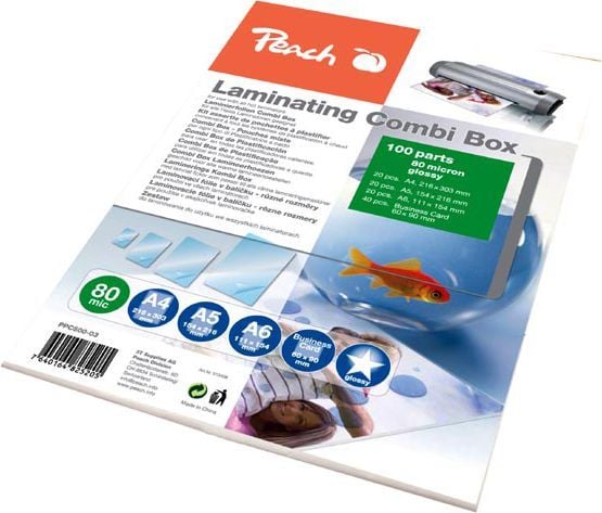 Peach - 100-pack - lamineringsfickor