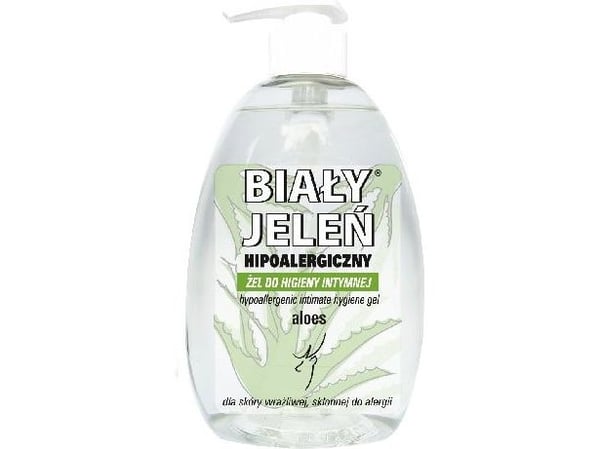 BIAŁY JELEŃ_Hypoallergen aloe gel for intim hygiene 500ml