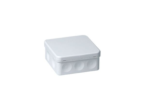 ABB förgreningsdosa IP65 vit (RAL9003), halogenfri, 400V, -15...+60°C, 10xØ19mm membran kabelingång, 105x105x46mm