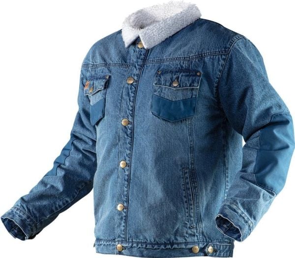 Neo arbeidsjakke (denim isolert dongerijakke, størrelse XXXL)