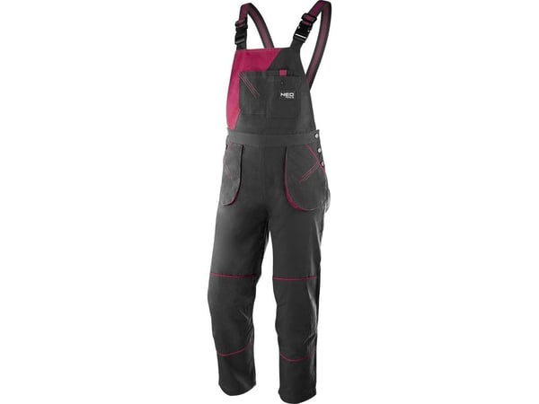 Women's work bib pants, size L