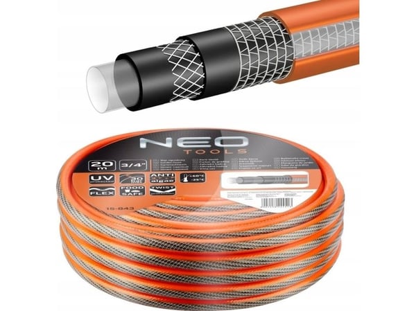 Neo trädgårdsslang Professional 3/4"20m 6 lager (15-843)