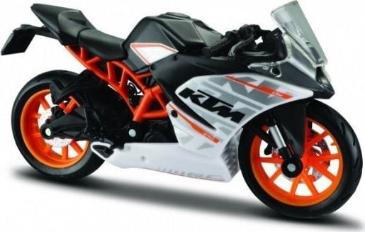 Maisto motorsykkel KTM RC390 med stativ 1/18