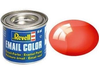 Emalj 14 ml röd transparent