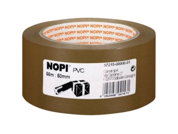 tesa NOPI Pack PVC kohokuvioitu 66m 50mm ruskea