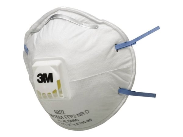 3M säkerhetsmask 8822 - FFP2 m/ventil, 10-pack