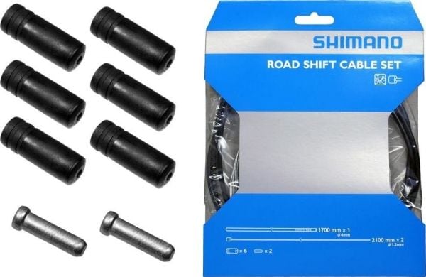 Shimano växelvajer-set Road/MTB, svart
