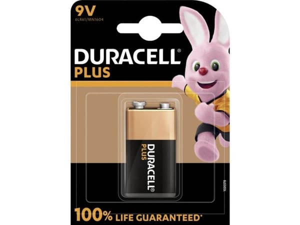 Duracell Plus - Batteri 9V - alkaliskt