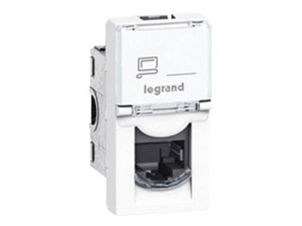 Legrand 0 765 61, RJ-45, 1 moduuli(a), UTP, Valkoinen, 22,5 mm, 25,2 mm