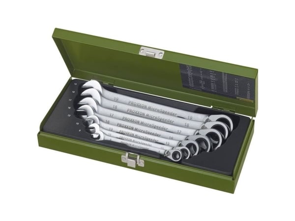 Proxxon Industrial 23124 MicroSpeeder haarukka-avaimensarja 7 kpl 8 - 19 mm