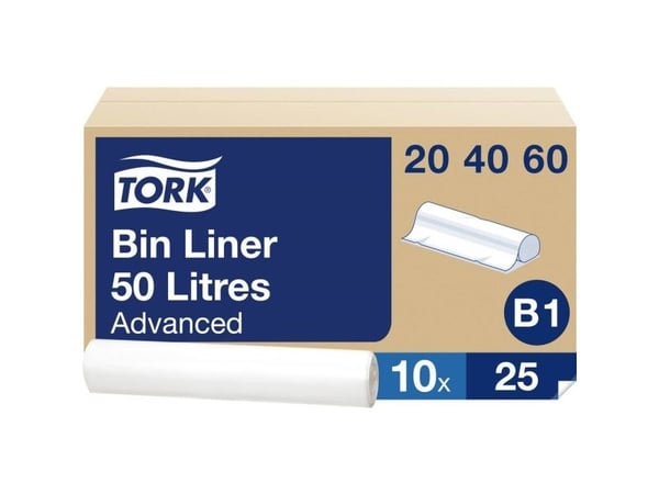 Tork 204060, 50 l, Transparent, 25 styck, 360 mm, 70 mm, 70 mm