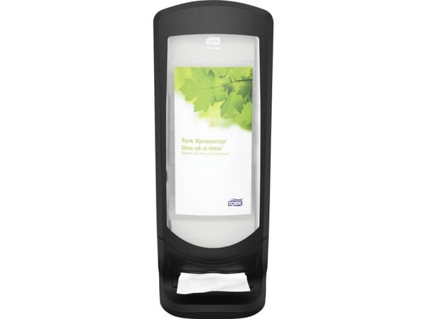 Serviettdispenser Tork N4 Xpressnap svart, veggmodell