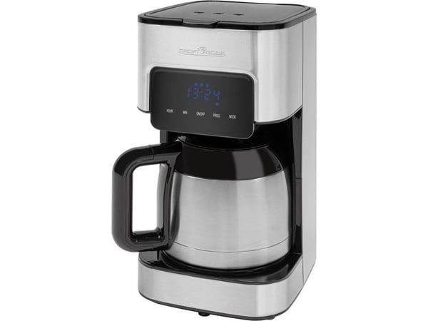 ProfiCook PC-KA 1191, Kaffebrygger (drypp), 1,2 l, Kaffe pute, 900 W, Sølv, Sort