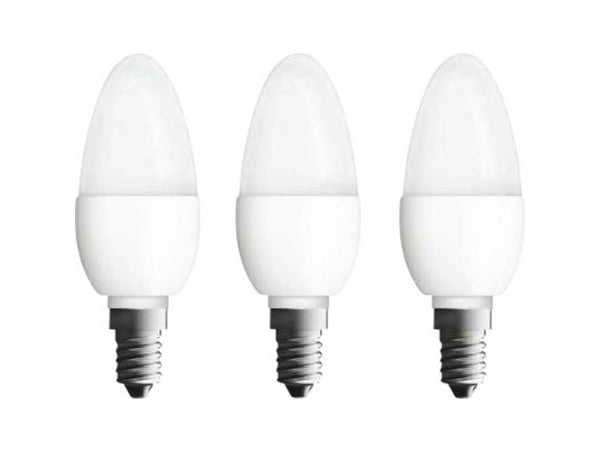 OSRAM CLASSIC B - LED-lyspære - form: GLS - mattslipt finish - E14 - 5.3 W (ekvivalent 40 W) - klasse F - 2700 K (en pakke 3)