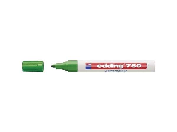 edding 750 paint - Markør - permanent - grønn - fargeblekk - 2-4 mm