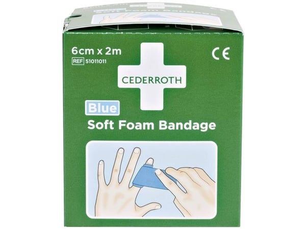 Cederroth Soft Foam bandage blå 6x200cm