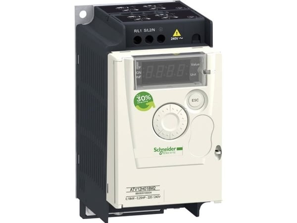 Schneider Electric ATV12H018M2, Musta, Valkoinen, IP20, 72 mm, 102,2 mm, 143 mm, 700 g