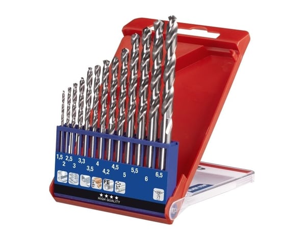 kwb 205840, Drill, Drill bit set, Høyrehåndsrotasjon, Strykejern, Plast, Profil, Blad metall, 135°, Høy-Hastighets Stål (HHS)