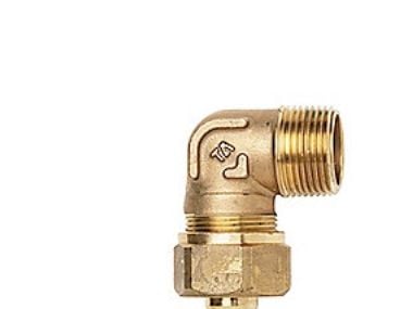 Vinkel kompressio TA 90° 22 mm X 3/4 nippeli