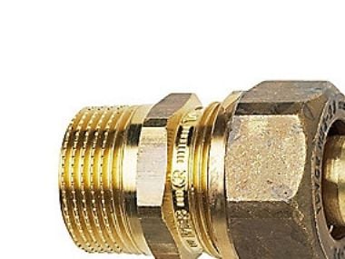 TA PEX övergångsnippel 28 mm x 1"