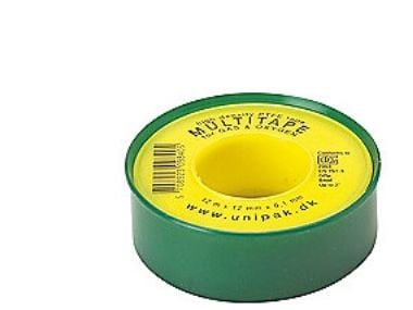 UNIPAK Multitape12m 12x0,1mm til ilt, gas, olie, benzin, drikkevand og varme Temperaturbestandig fra -200 til +260°C