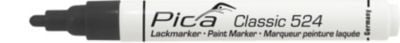Pica mærkepen sort - Classic Industry paint marker m/rund spids 2-4 mm